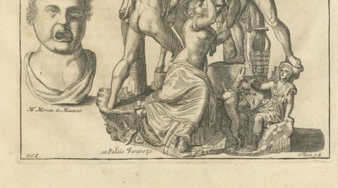 Monumental Classical Sculpture Studies, Montfaucon Antiquity Explained, 1721, close-up 1