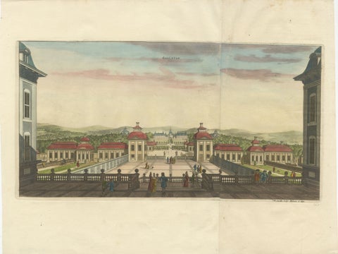 Salsta Castle in Pastoral Uppland, Sweden: A Dahlberg Engraving, 1694, view 2