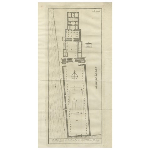 Temple of Philae on the Island of Isis, Ancient Egyptian Plan, c.1710