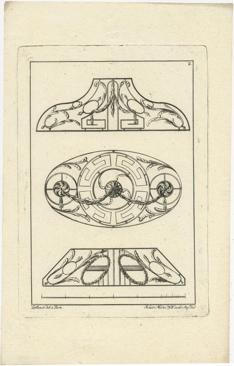 Set of 4 Architecture Prints by Johann Martin Will circa 1780, view 4