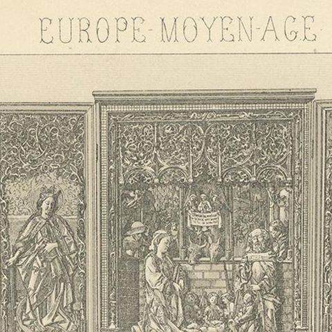 Pl. 11 Antique Print of European Decorative Objects by Racinet, circa 1880, close-up 1