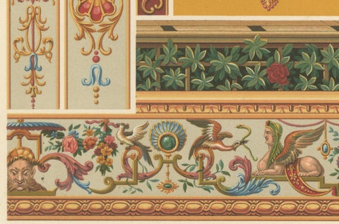 18th Century French Decorative Panels, Neoclassical and Chinoiserie Motifs, close-up 3