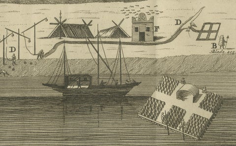 Views of Saqqara, Dahshur, and Thebes Pyramids with Ancient Babylon, c.1710, close-up 5
