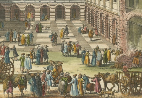 The Southern Courthouse of Stockholm: An Engraving by Willem Swidde, 1691, close-up 3