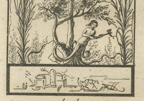 Roman Decorative Motifs and Architectural Scenes by Tommaso Piroli, 1789, close-up 3