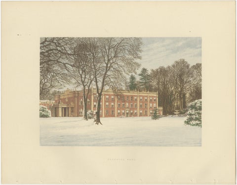 Victorian Country House Views, Trentham, Wollaton, Inveraray, Fountains, c.1850, view 7
