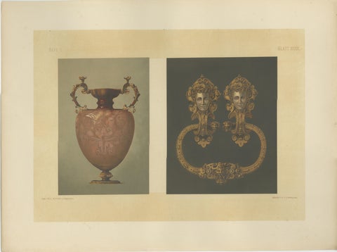 Monumental Bavarian Altar Design Triptych, Historicist Ornament, c. 1874, view 5