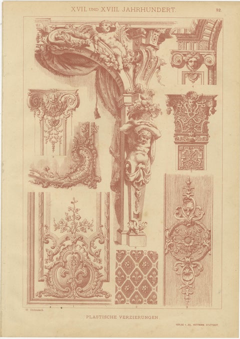 Set of Four German Renaissance Prints by H. Dolmetsch, Ornamentenschatz, c. 1887, view 2