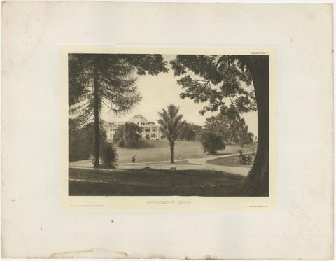 Rare Heliograph of the Government House in Colonial Singapore, 1907, view 2