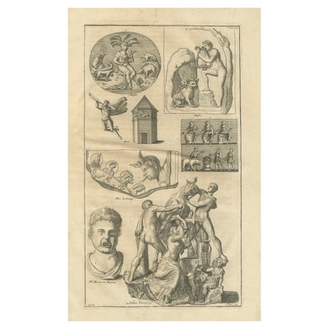 Monumental Classical Sculpture Studies, Montfaucon Antiquity Explained, 1721