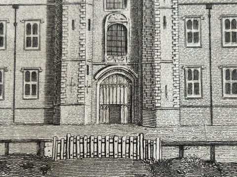 West View of Cowdray House, Historic Sussex Estate Engraving, 1796, view 9