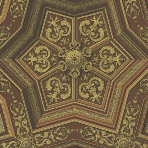 Pl. 65 Antique Print of Renaissance Ornaments by Racinet (c.1890), close-up 1