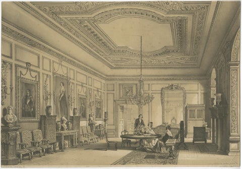 Set of Two Antique Prints of Warwick Castle by Hanhart 'circa 1850', view 3