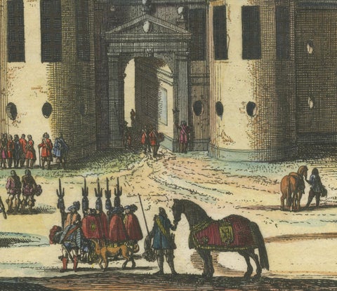 Baroque Majesty: A Vibrant Assembly at Svartsjö Castle in Sweden, 1693, close-up 2