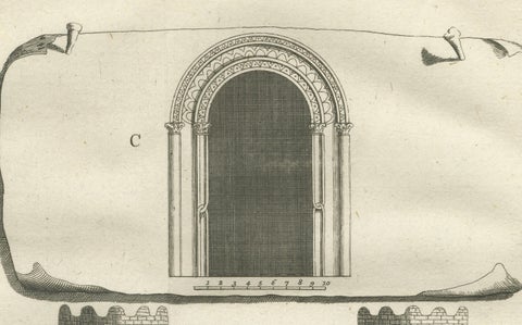 Gate and Door of an Ancient Palace in Cairo, Architectural Study, Egypt, 1776, close-up 3