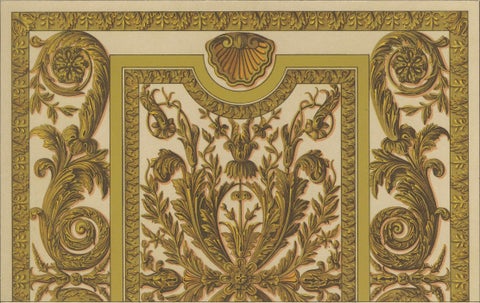 French Decorative Ornament, Baroque Panel Designs, Plate LXXVI, ca.1869, close-up 3