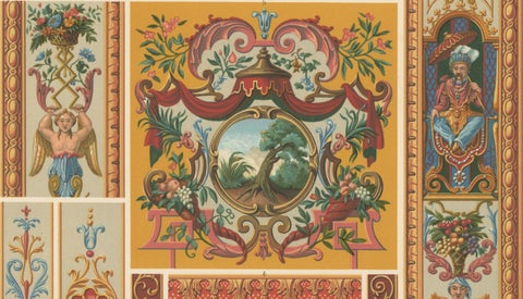 18th Century French Decorative Panels, Neoclassical and Chinoiserie Motifs, close-up 6