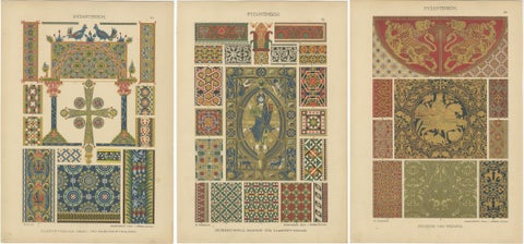 Byzantine Ornamental Art from Ornamentenschatz, 1887, view 5