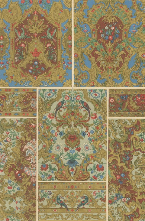 17th–18th Century French Decorative Textile and Wallpaper Designs, Plate LXXXVI, close-up 5