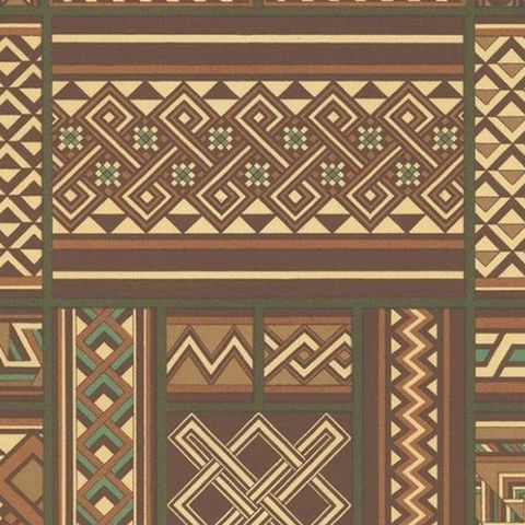 Pl. 37 Antique Print of Middles Ages Ornaments by Racinet, circa 1890, close-up 1