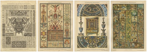 Set of 4 Renaissance Design Prints by H. Dolmetsch, Gobelins, Enamels and More, view 6