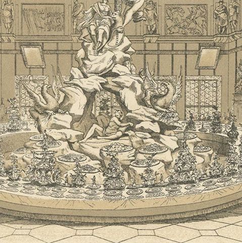 Pl. 87 Antique Print of European Decorative Objects by Racinet, circa 1880, close-up 2
