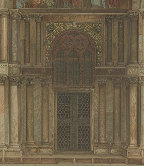 Pl. 7 Antique Print of the Portal of San Clemente of the Basilica of San Marco, view 4