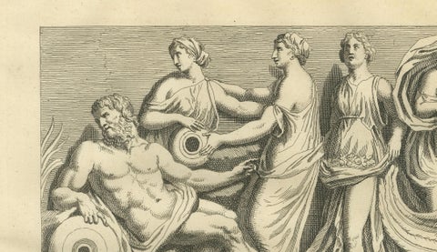 Monumental Classical Frieze, Montfaucon Antiquity Explained, London 1721, close-up 5