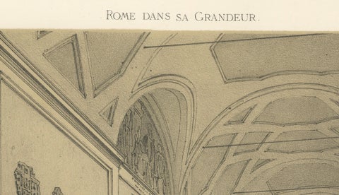 Rome Vatican Gallery, Classical Sculpture Interior, Benoist 1869, close-up 6