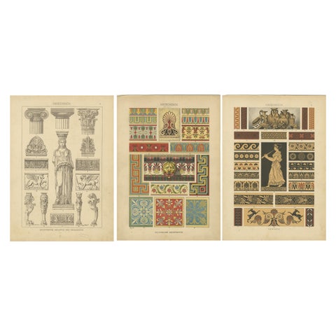 Classical Greek Art Forms: Architectural and Ornamental Splendor, 1887