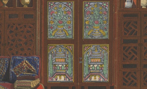 The Oriental Chamber: An Ottoman Interior of Textiles and Carved Wood, 1900, close-up 5