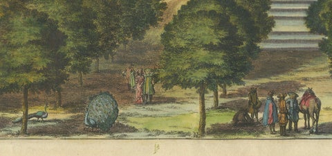 Baroque Splendor: The Östanå Manor in Gränna, 1692 Swidde Engraving, close-up 2