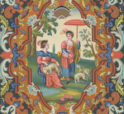 Baroque and Pastoral Motifs, Decorative Panels, Plate LXXXIII, ca.1869, close-up 3