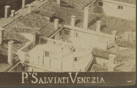 Panoramic View of Basilica di Santa Maria della Salute in Venice, 1880, close-up 1