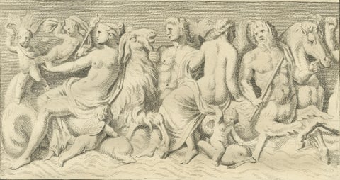 Large Antique Classical Relief Scene, Montfaucon Antiquity Explained, 1721, close-up 4