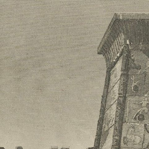 Echoes of Thebes: The Luxor Palace Ruins in Upper Egypt, 1801, close-up 5