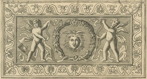 Roman Antiquities & Classical Decorative Arts Engraving, 1721, close-up 2