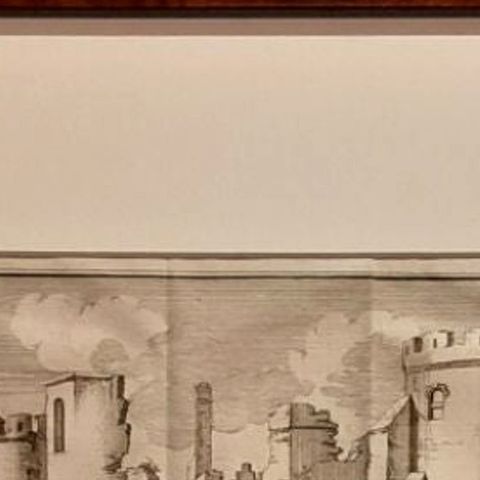 Antique Print of Abcoude Castle in the Netherlands, 1711, close-up 1