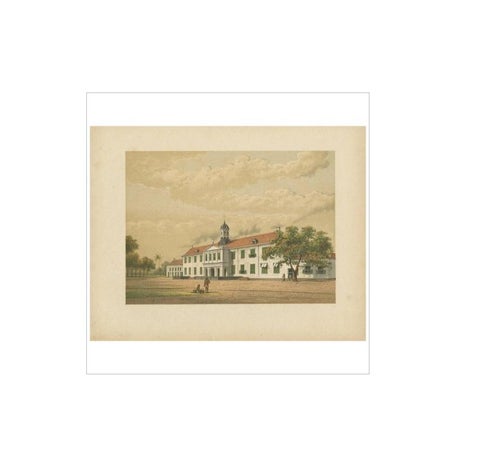 Antique Print of a Building in Batavia 'Indonesia' by M.T.H. Perelaer, 1888, view 2