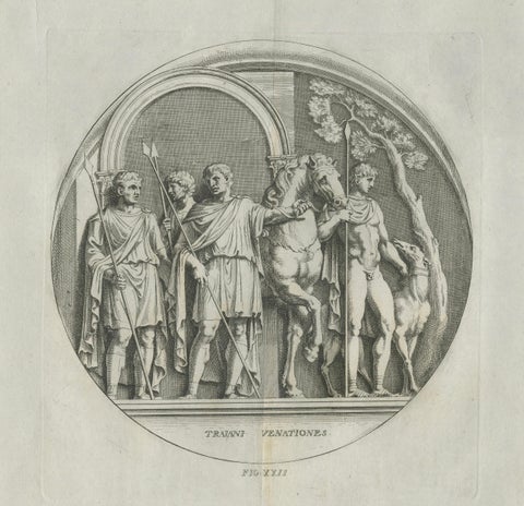 Grand Roman Relief Engravings after Antique Sculpture, Montfaucon 1721, close-up 3