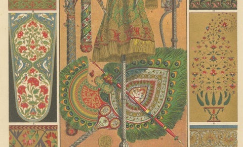 Exquisite Indian Ornamental Art from Dolmetsch's 1887 Collection, close-up 2