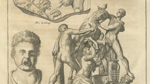 Monumental Classical Sculpture Studies, Montfaucon Antiquity Explained, 1721, close-up 6