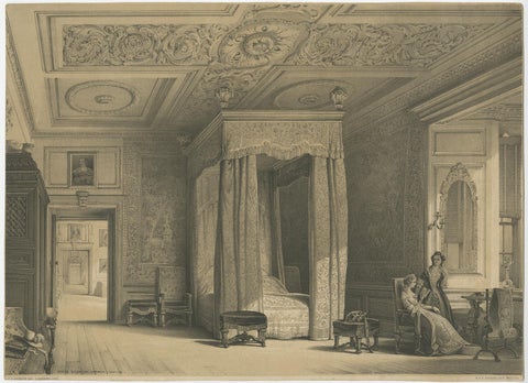 Set of Two Antique Prints of Warwick Castle by Hanhart 'circa 1850', view 2