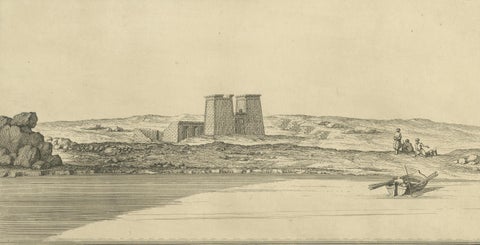 Remarkable Ruins of Sabua, Nubia, Norden Engraving 1755, close-up 2