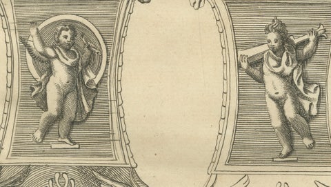 Classical Roman Altars & Antiquities Engraving, Montfaucon 1721, close-up 5