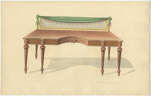 Set of 10 Antique Prints of Various Furniture by Sheraton '1805', view 5