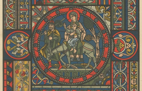 Romanesque-Gothic Artistic Fusion in Ornamentenschatz, 1887, close-up 5