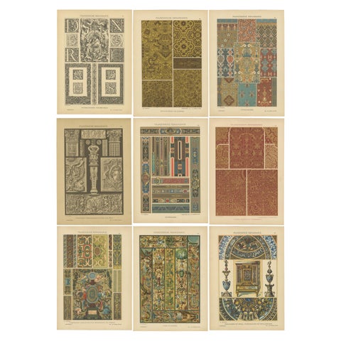 Compilation of German Renaissance Artwork from Der Ornamentenschatz, 1887