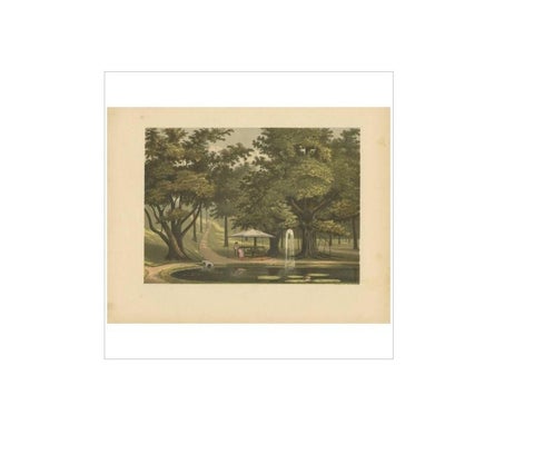 Antique Print of a Fountain on Java by M.T.H. Perelaer, 1888, view 4