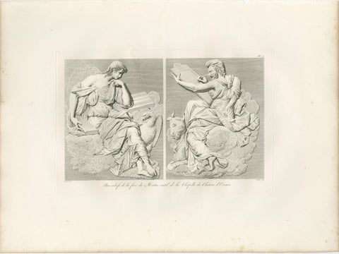 French Renaissance Relief Sculptures, Château d’Écouen Engravings, 1803, view 3